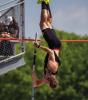 MHS junior Eli Vinson pole vaults to first place at the OSSAA 3A/4A track meet. Courtesy photo