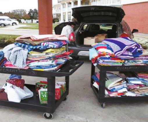 All the quilts pictured above were made by the Ladies Auxillary and delivered to the Veteran’s Home in Ardmore. Courtesy photo