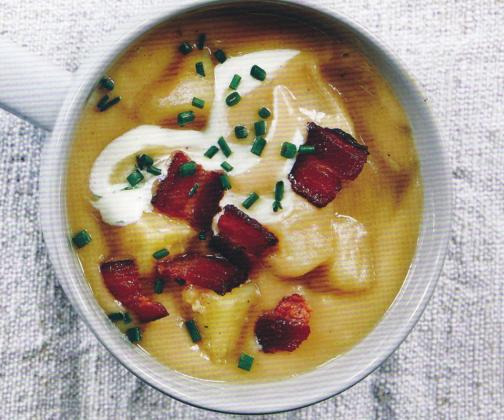 Hearty soup makes the meal