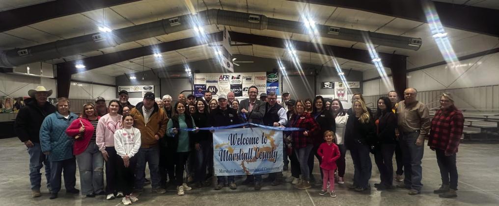 The Marshall County Chamber of Commerce held a Ribbon Cutting Ceremony to celebrate the completion of the Marshall County Multi-Purpose building. Courtesy photo