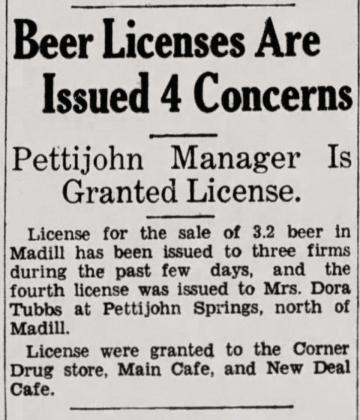 An article in the July 20,1933 issue of The Madill Record. Courtesy photo