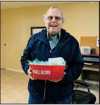 Bob King was also gifted some sweets as a token of gratitude. Leslie Mowles • The Madill Record