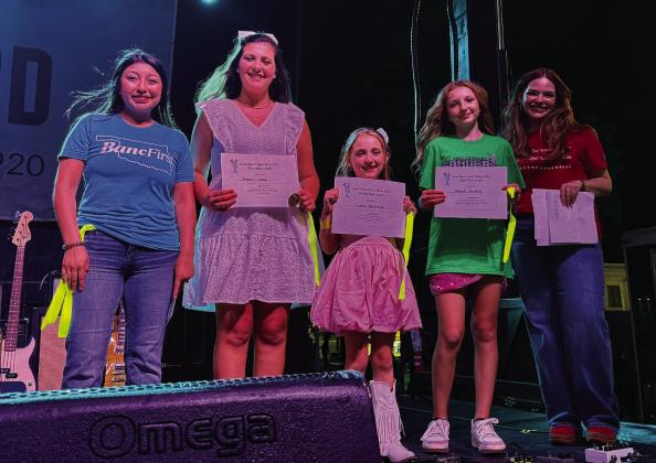 The junior category winners were Ainsley Zang, 1st place; Jaidyn Morehead, 2nd place; Alyna Stuckey, 3rd place. Courtesy photo