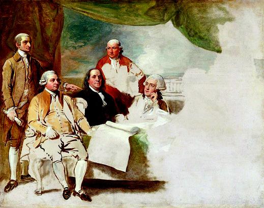 'The Treaty of Paris' painting. Courtesy photo