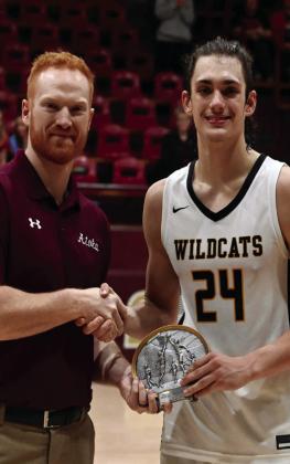 Junior Ethan Wilkerson also madetheall-tournamentteam at the Wampus Cat Classic on Saturday January 21. Courtesy photo