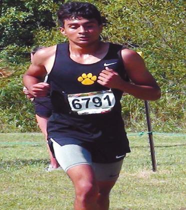 Senior Miguel Duran ran an 18:13, the top score for the boys during the pre-state meet at Edmond on September 26. Courtesy photo