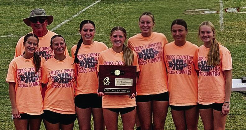 The Lady Redskins Cross Country team took the regional championsip. Photo courtesy of Gayle Avery