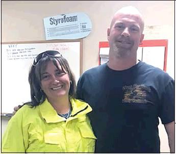 Courtesy Photo Chief Todd Cizzel welcomes the newest volunteer firefighter, Kimberly Zarangoza to the Texoma Fire District. If anyone wants to volunteer, please contact Chief Todd Cizzel at (580) 565-4491. Don’t forget the Volunteer Firemen’sroadsidecleanup, Saturday, November 2 at 8 a.m., breakfast to follow.