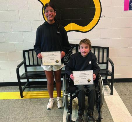 Madill Middle School Students of the Month