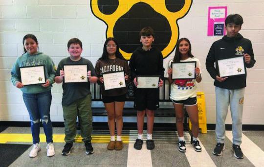 Madill Middle School Students of the Month