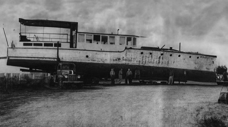 The Pirate being moved to Madill. Courtesy photo
