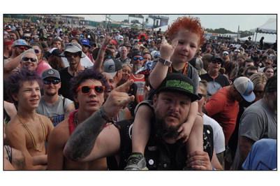 Rockers of all ages enjoy listening to Filter and the other bands at Rocklahoma.