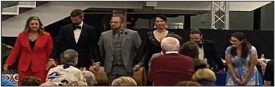 Spectators felt like they were part of the show during 'The Dinner Party' in Ardmore. Photo by Tom Stewart