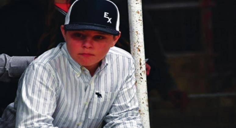 Reign Scasta, a 13-year-old teen from Madill won the Grand Champion at the Marshall County Livestock show, and the OYE Grand Champion Market Steer. Courtesy photo