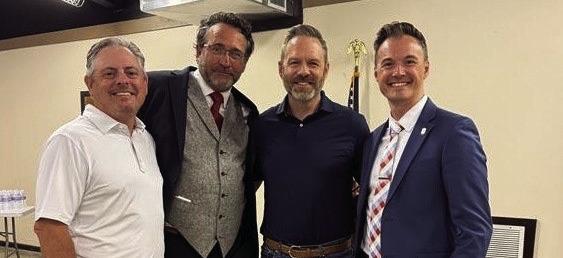Ryan Chapman, Representative Joshua Cantrell, Grant Speaks and Cody Maynard attended the Town Hall Meeting. Courtesy photo