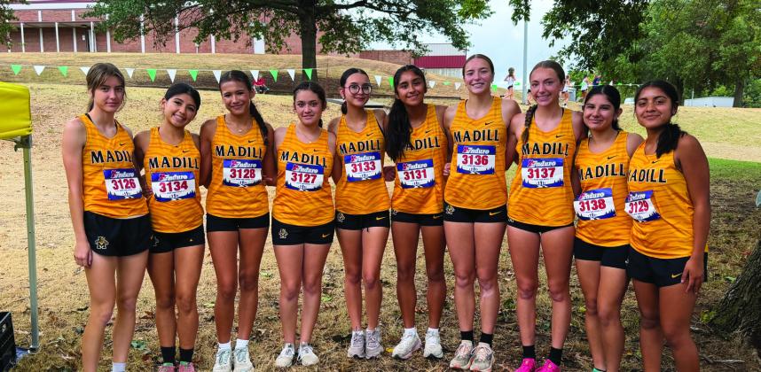 The MHS Girls XC team before the meet. Courtesy photo
