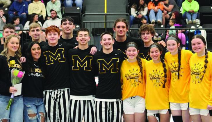 February 2 was Senior Night for the MHS basketball teams. The boys and girls teams both came away victorious against Marietta. Photo by Summer Bryant