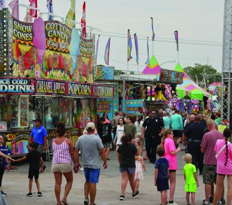 The National Sand Bass Festival is underway in the square in Madill. Courtesy photo