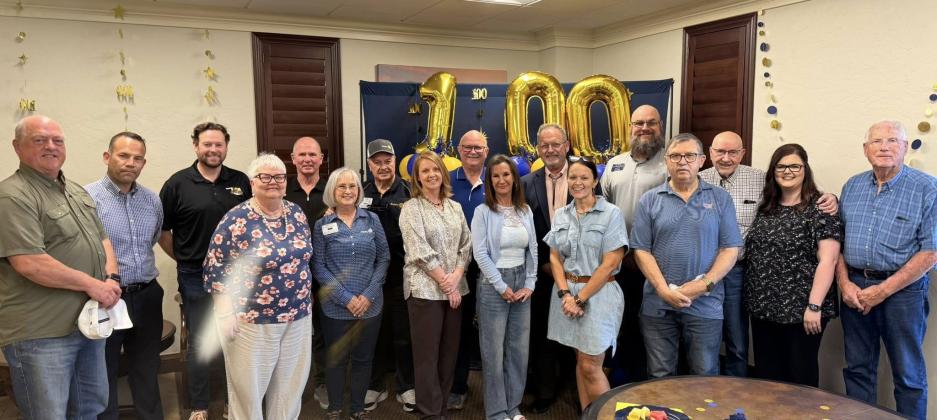 On March 31, the Madill Rotary Club celebrated a monumental occasion. They celebrated the 100th Anniversary of the club in District 5770. One highlight was a presentation of a special book to the Madill City-CountyLibrary.Thebookwas inspired by Dolly's Imaginary Library. The event hosted distinguished Rotary officials including the current Governor, the upcoming Governor and the Governorelect who all shared insights to the attendees. Courtesy photo