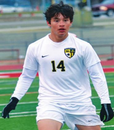 Rey Gomez is a member of the Madill High School Varsity Soccer team as a freshman. Read more about Gomez in the Athlete Spotlight on page 2B. Summer Bryant • The Madill Record