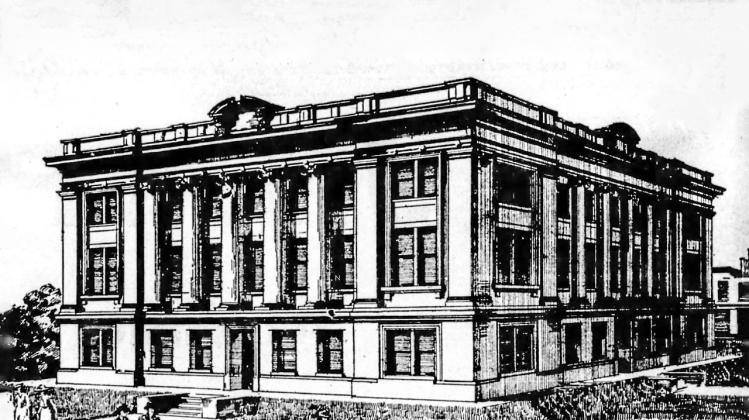 The third rendering of the Marshall County Courthouse. Courtesy photo