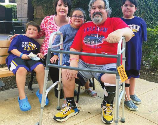 Dr. Grant Lashley, his wife, Dr. Melisa Harrington, and their three children (from left), Weston, Cody and Wyatt. Courtesy photo