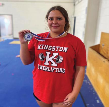 Bre Harkins took 2nd place at the Dickson Powerlifting Invitational on Februarty 16, 2022. Courtesy photo