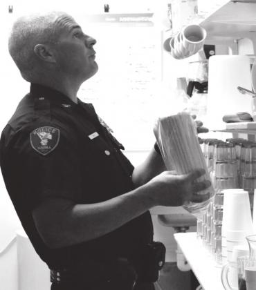 Raising money for the Shop with a Cop program
