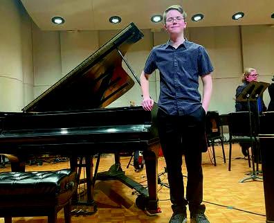 Liam McElroy put on a great performance with the OSSBDA All-State Jazz Band on February 11. Courtesy photo