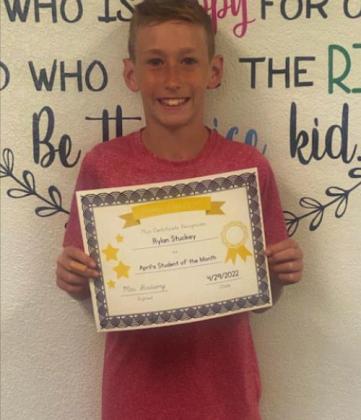 Madill April Students of the month