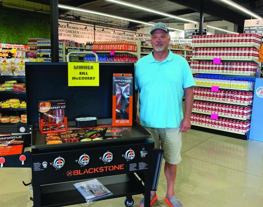 Super C Mart in Kingston held a 'Catch the Hatch' event over Labor Day weekend. They roasted hatch chilis and had a contest for the opportunity to win a brand new grill. Bill McCourry was the winner of the brand new Blackstone Grill. Courtesy photo