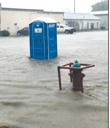 Flooding in town