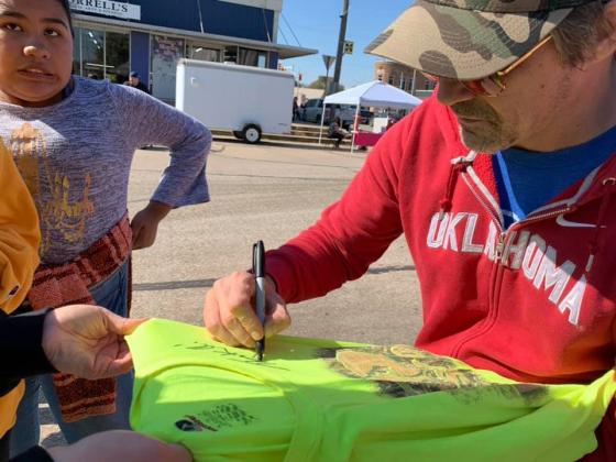 Greg Upchurch from Three Doors Down was on hand to sign autographs and judge the events.