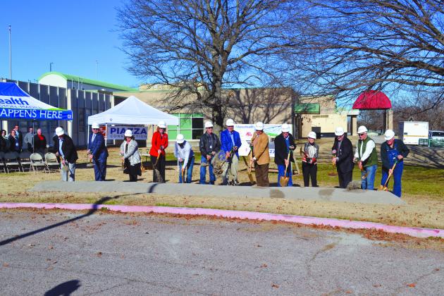 A construction groundbreaking was held Dec. 19 at AllianceHealth Madill.