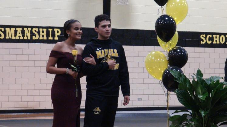 Sophomore Autumn Bryant and Senior Edwin Recio.