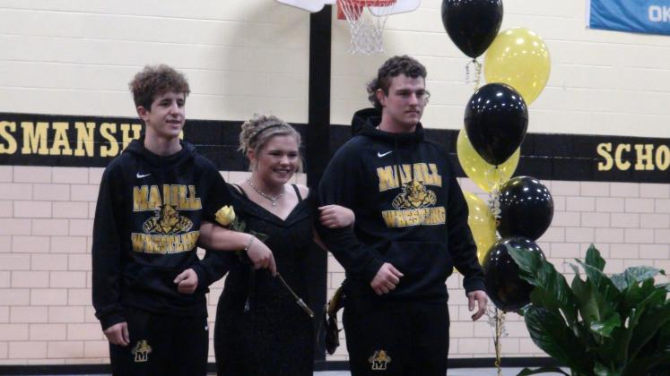 Senior Wylbe Roberts, Junior Abby Tiernan and Senior Coty Tweedy.