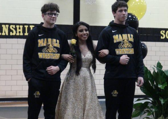 Senior Jacob Massey, Senior Alejandra Salas and Senior John Venable.