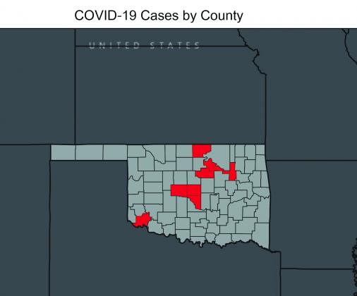 Oklahoma COVID-19 cases by county