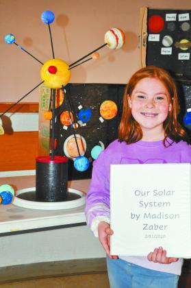 Mrs. Shipley's 5th grade class did a solar system project.