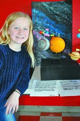 Mrs. Shipley's 5th grade class did a solar system project.