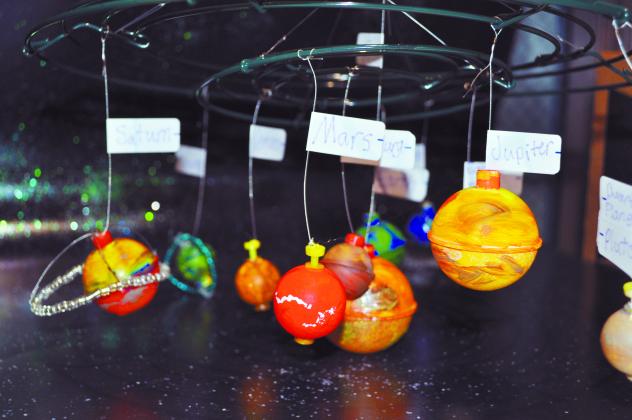 Mrs. Shipley's 5th grade class did a solar system project.