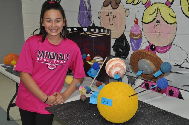 Mrs. Shipley's 5th grade class did a solar system project.
