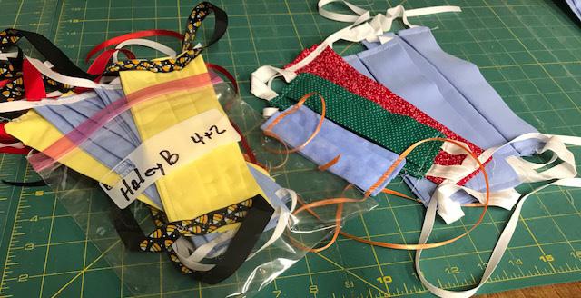 Kathy Goff has made well over 600 masks to help protect people during the pandemic. Courtesy photo