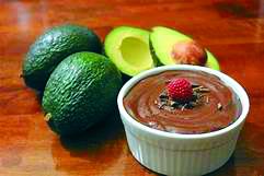 Avocados can be morphed into a delicious chocolate pudding.