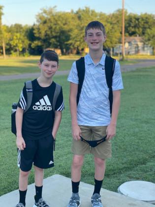 Blayze Adams, freshman, and Kannon 7th grade.