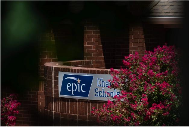 An Epic Charter School administrative office building is seen on 122nd Street in northwest Oklahoma City. Whitney Bryen/Oklahoma Watch