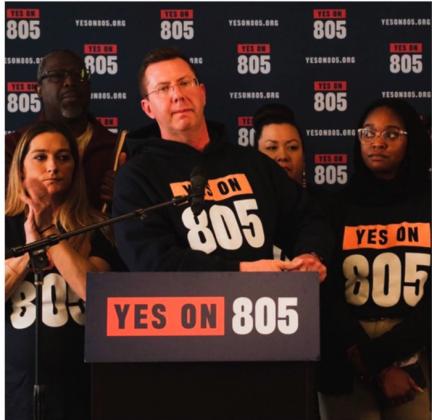 Kris Steele, founder of Oklahomans for Criminal Justice Reform, speaks at a rally in support of State Question 805. (Courtesy photo)