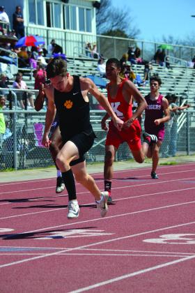 Kingston and Madill both competed in the track meet on March 25, 2022. Summer Bryant • The Madill Record