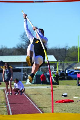 Kingston and Madill both competed in the track meet on March 25, 2022. Summer Bryant • The Madill Record