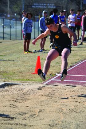 Kingston and Madill both competed in the track meet on March 25, 2022. Summer Bryant • The Madill Record